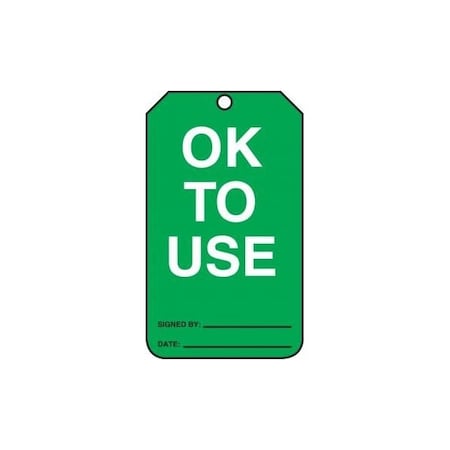 Accuform Danger, Self-Laminating PF-Cardstock, 3-1/4 in Width, 0.3 in Height, , 5 PK MGT217PTM